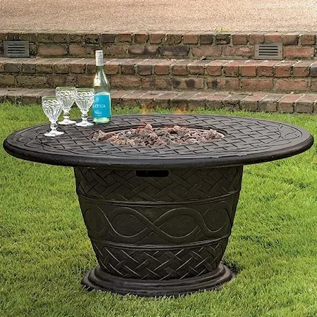 Embrace Gas Fire Pit with Terrafab Top